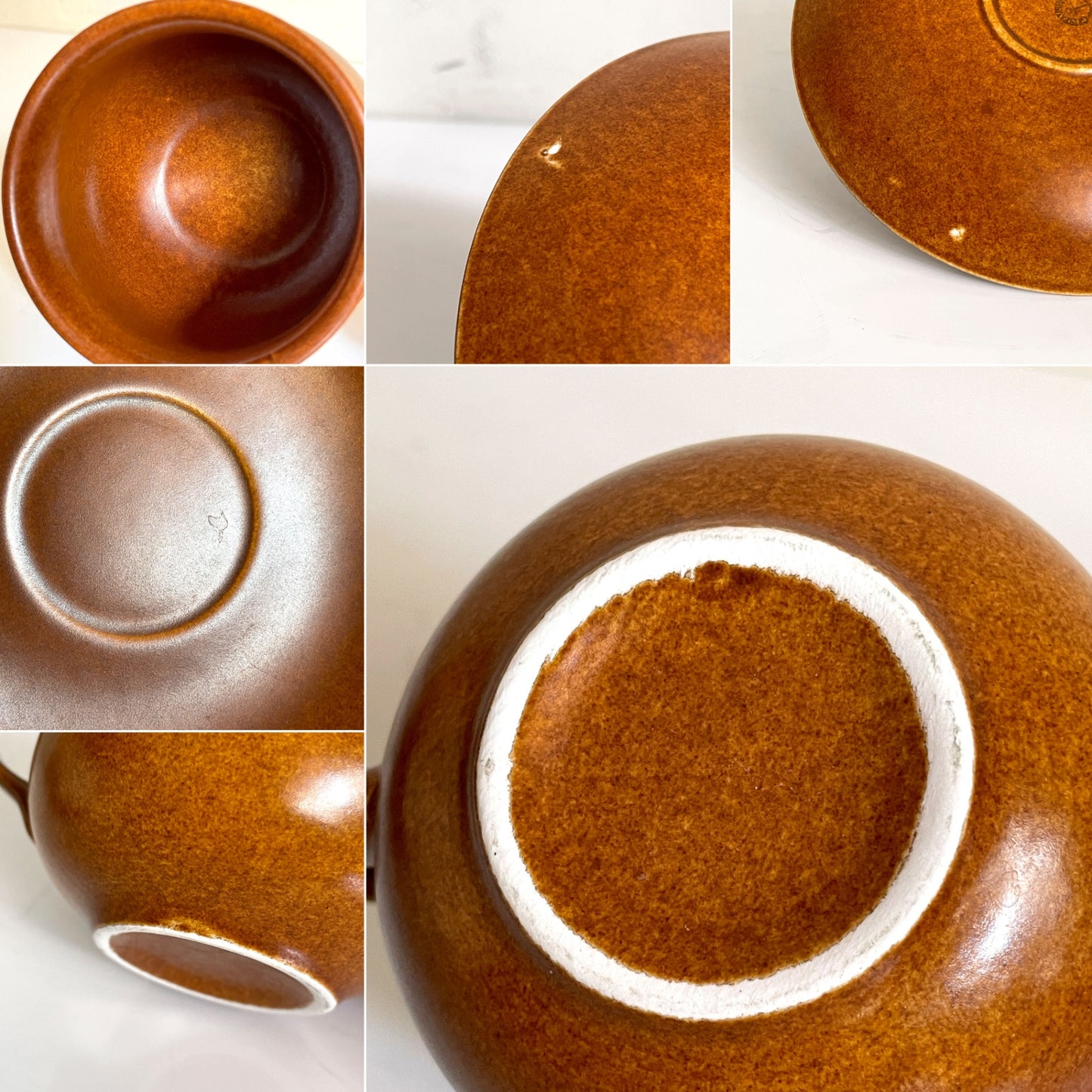 グスタフスベリ GUSTVSBERG カップ&ソーサー リサラーソン ブラウン ビンテージ 北欧雑貨 希少 ■