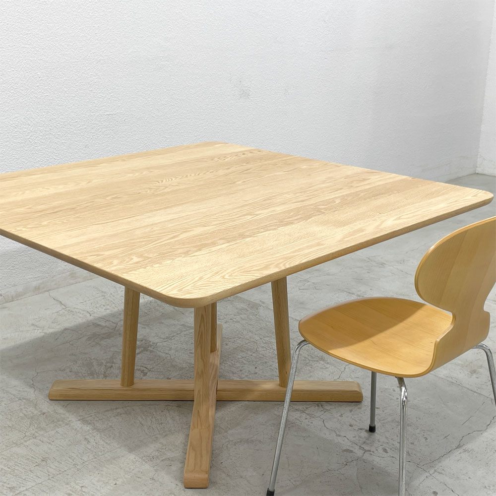 アクタス ACTUS タイム THYME リビング ダイニングテーブル スクエア W120cm×H65cmオーク材 ナチュラル 〓