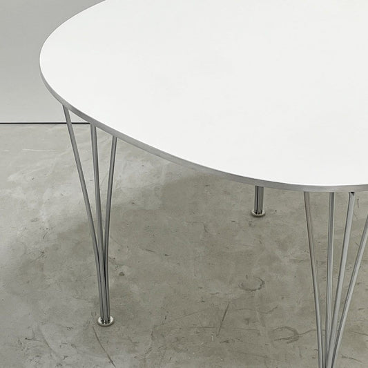 フリッツハンセン Fritz Hansen B603 スーパー円テーブル Bテーブル ダイニングテーブル 100x100cm ピート・ヘイン アルネ・ヤコブセン ブルーノ・マットソン デンマーク 北欧家具 ●