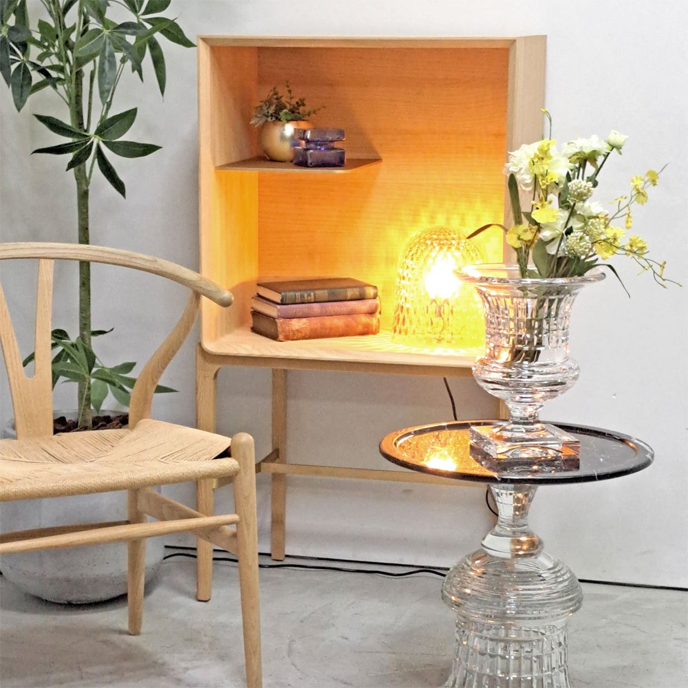 サンルイ SAINT-LOUIS カドリール Quadrille ベース 花瓶 クリスタルガラス H30cm ゴブレット型 フランス ●