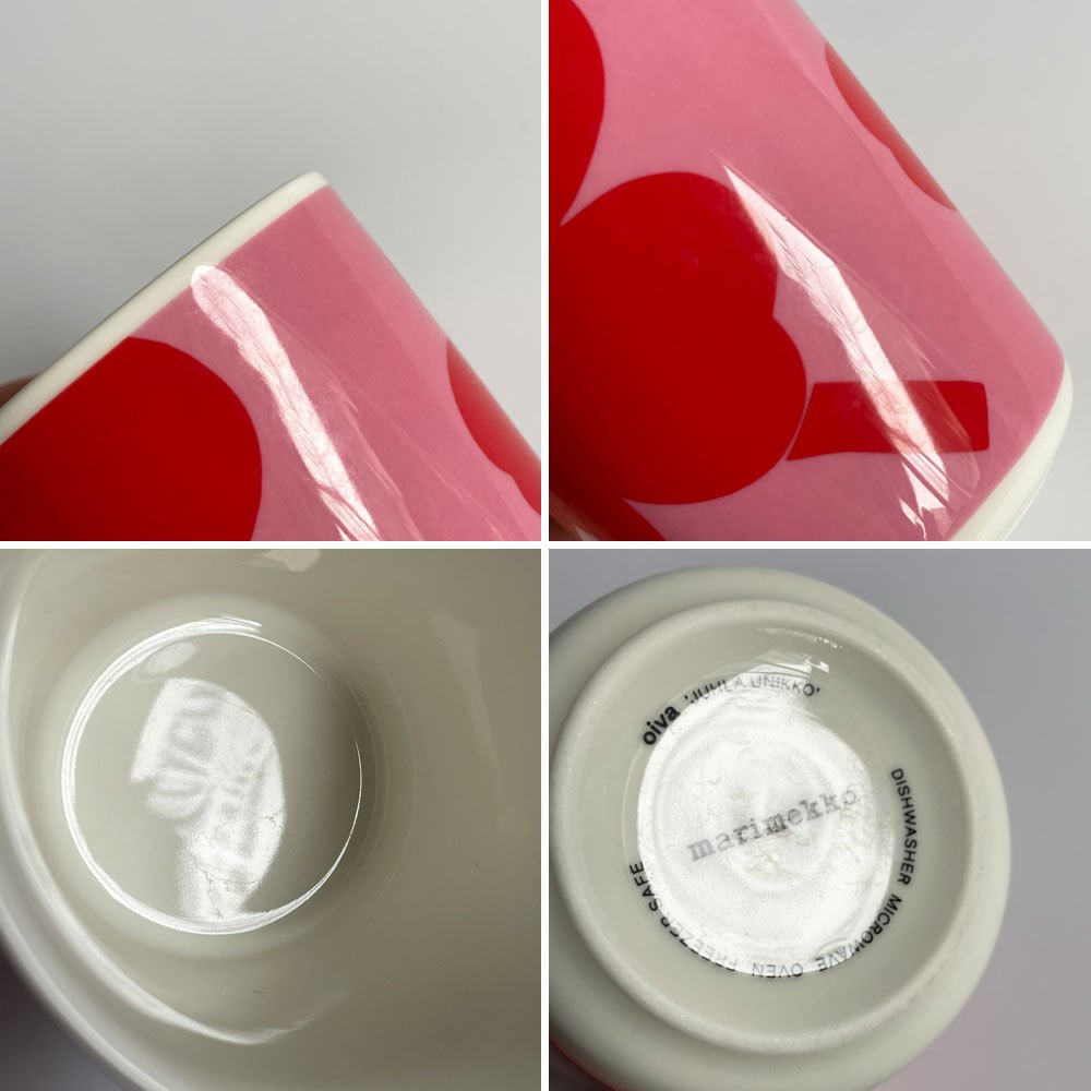 マリメッコ marimekko ウニッコ UNIKKO マグカップ 70周年記念 ピンク 赤 ペアマグ 250ml 北欧雑貨 ♪