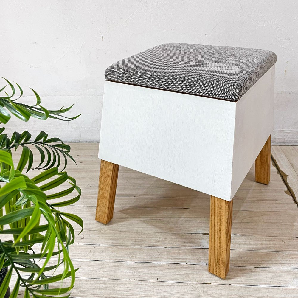 イチロのイーロ コロロスツール Kororo Stool ダークグレー ファブリック アッシュ材 伊千呂×トラフ建築設計事務所 定価¥27,238- ★