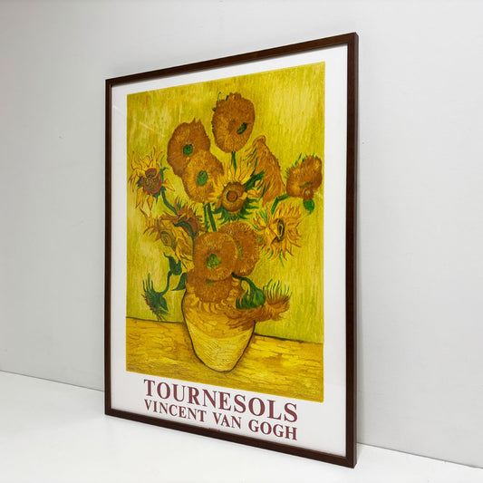 フィンセント・ファン・ゴッホ Vincent Willem van Gogh ひまわり TOURNESOLS 1887-1889 - ムルロ工房 MOURLOT 1987 限定10枚 アートフレーム ポスター 額装品 ●