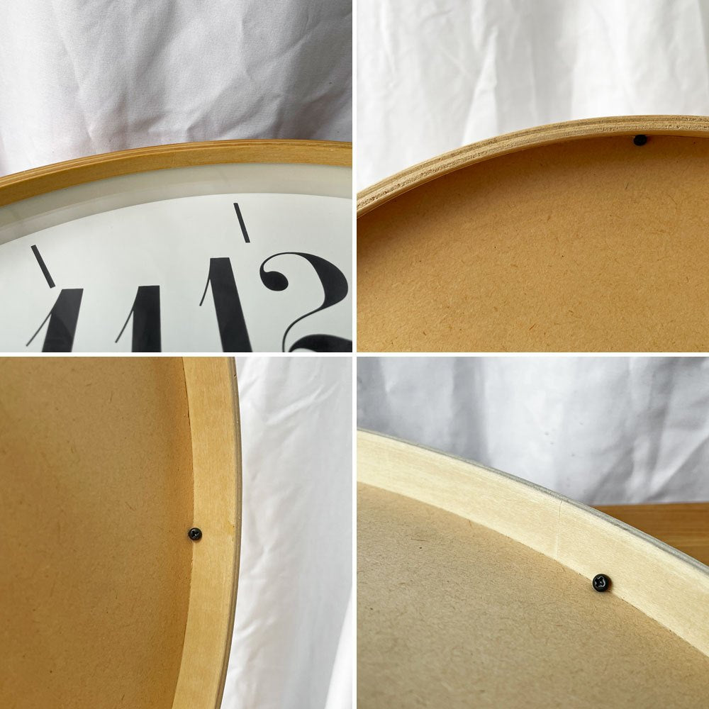 タカタレムノス Lemnos リキクロック Riki Clock Lサイズ 35.4㎝ 掛け時計 アナログ ウォールクロック 渡辺力 グッドデザイン賞 定価 \16,500- ◇