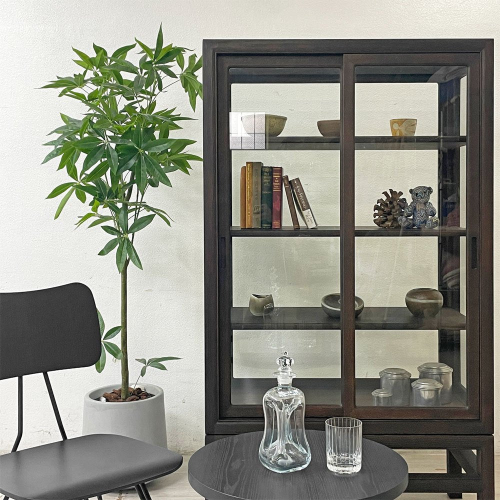 タイムアンドスタイル TIME&STYLE ミュージアム キャビネット フォー プライベート コレクション museum cabinet for private collection ガラス 飾り棚 W90cm C-502 黒鉄水仕上げ ●