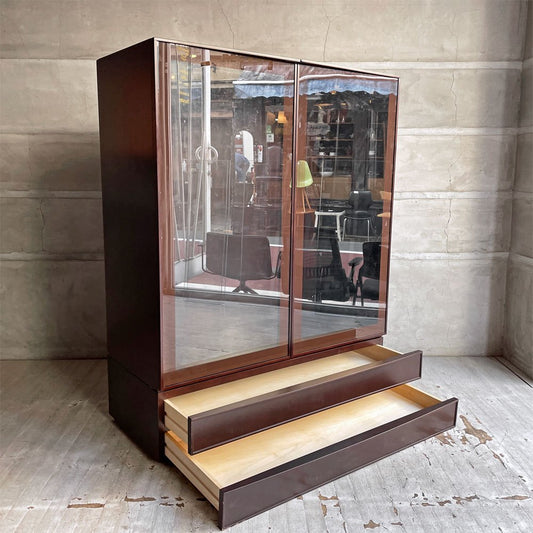 アルフレックス arflex コンポーザー COMPOSER ガラスキャビネット キュリオケース 飾り棚 照明 下段オプション付き イタリアモダン ♪