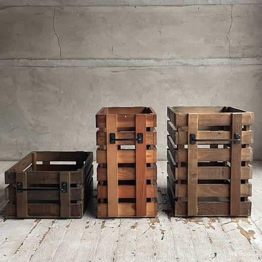 クラッシュゲート CRASH GATE ノットアンティークス Knot Antiques ポコボックス POCO BOX ニレ古材 関家具 3個セット ♪