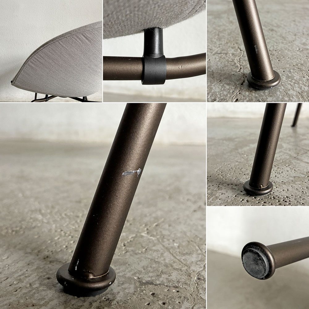 フリッツハンセン Fritz Hansen ポットチェア 3318 POT ラウンジチェア ファブリック クリスチャンハウン ベージュ ブラウンブロンズレッグ アルネ・ヤコブセン デンマーク 定価¥297,880- 展示品 〓