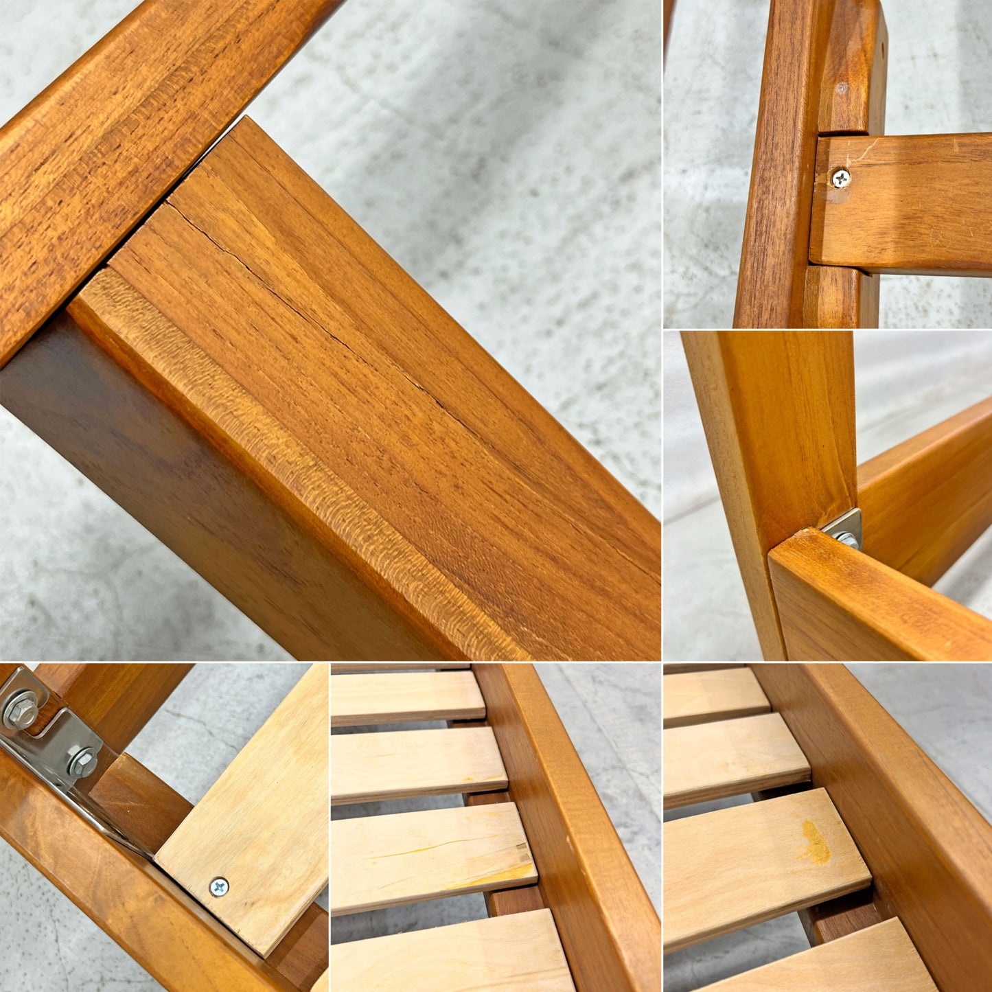 スキャンティーク SCANTEAK ステラン STELLAN ベッドフレーム キングサイズ チーク無垢材 北欧スタイル 〓
