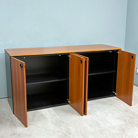 ファントーニ Fantoni D8 サイドボード キャビネット ウォールナット W164m アジャスター 鍵付き イタリア 定価¥501,710- ◎