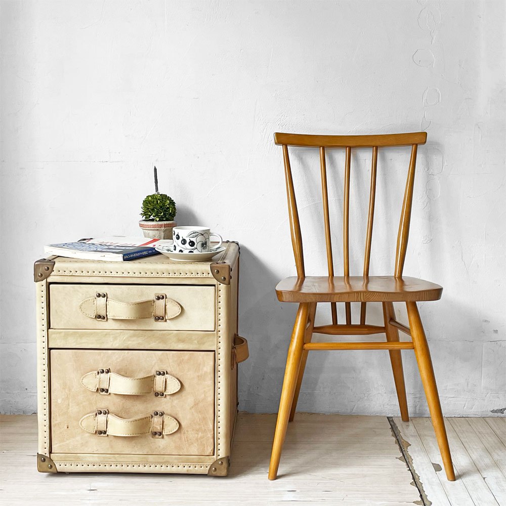 アーコール Ercol スティックバックチェア スピンドルチェア エルム材 UKビンテージ Vintage 英国家具 ★
