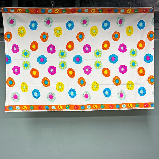 マリメッコ marimekko Nekku 生地 ファブリック 脇坂克二 Katsuji Wakisaka フィンランドビンテージ 132×192cm ◎