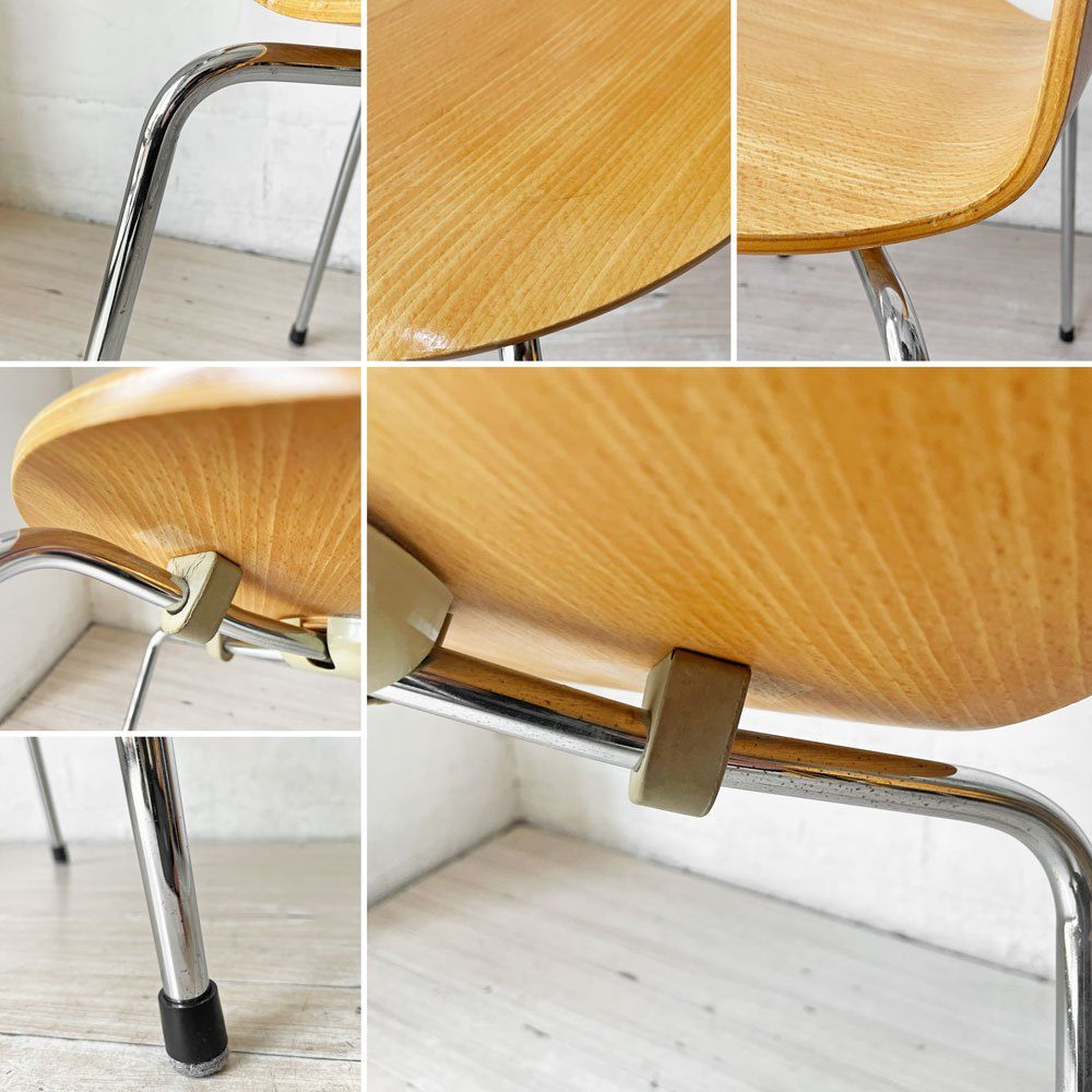 フリッツハンセン Fritz Hansen アントチェア 4本脚 ナチュラルビーチ ラッカー アルネ・ヤコブセン 北欧家具 ★