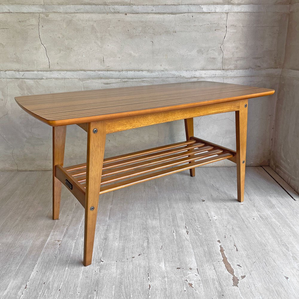 カリモク60 karimoku リビングテーブル S ウォールナット W90cm レトロ