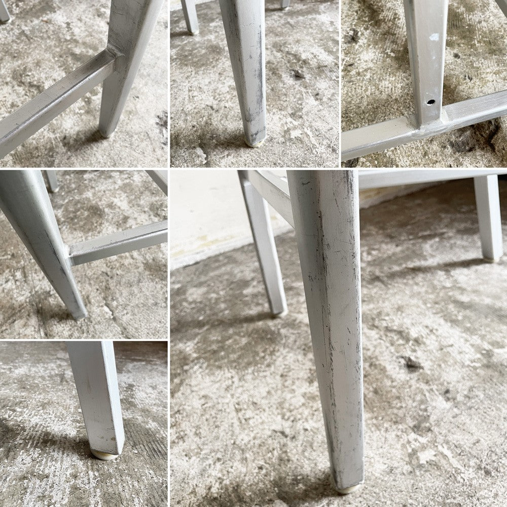 ネイビーバースツール Navy BarStool カウンターチェア アルミニウム インダストリアル リプロダクト B ■