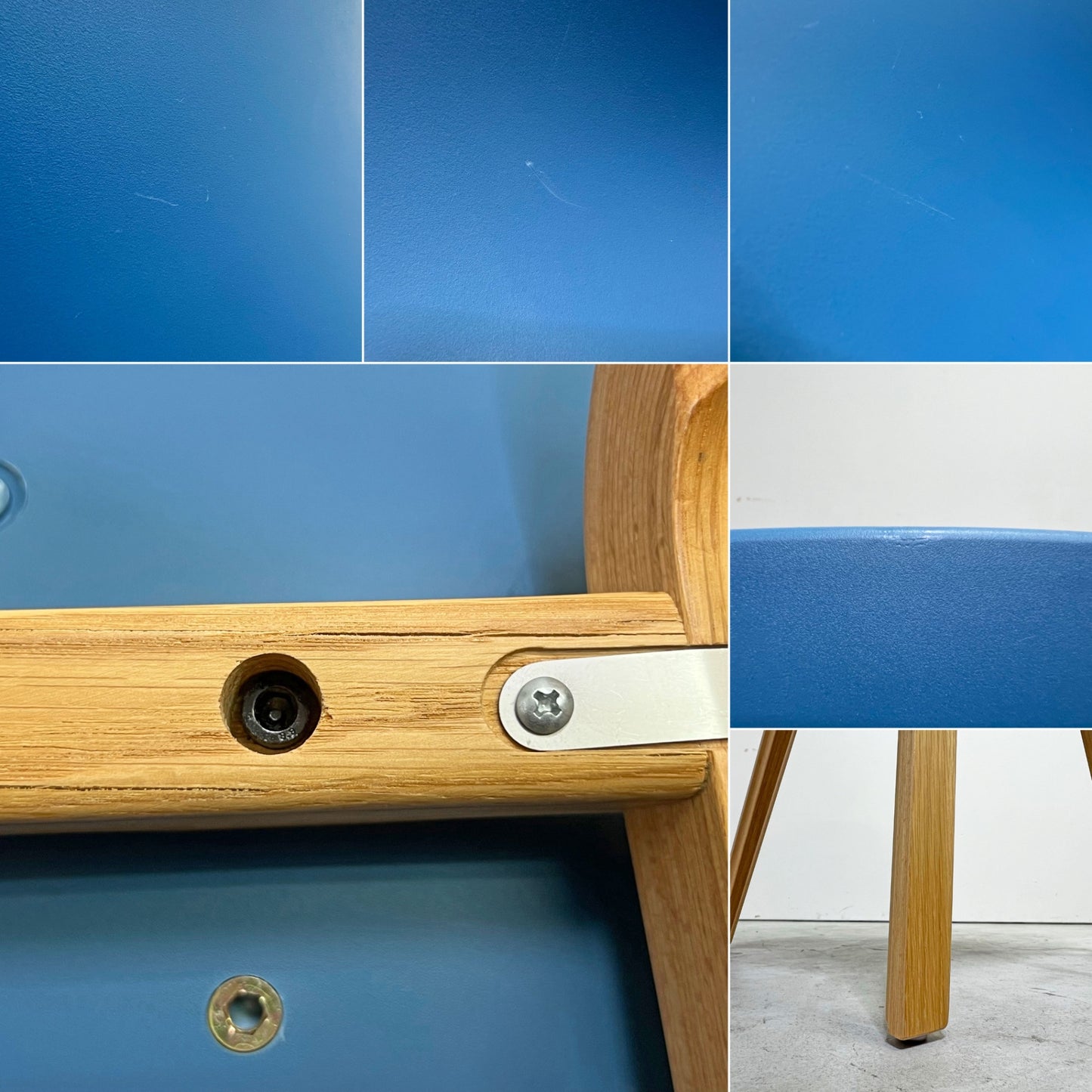 ヘイ HAY アバウト ア チェア ABOUT A CHAIR AAC22 アームチェア ダイニングチェア アズールブルー 木製脚 ヒー・ウェリング 北欧モダン デンマーク 定価¥59,400- ●