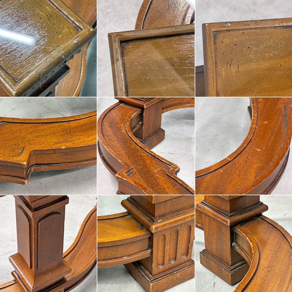ドレクセルヘリテイジ DREXEL HERITAGE フランチェスカ Francesca カクテルテーブル ローテーブル ガラストップ マホガニー材 ◎