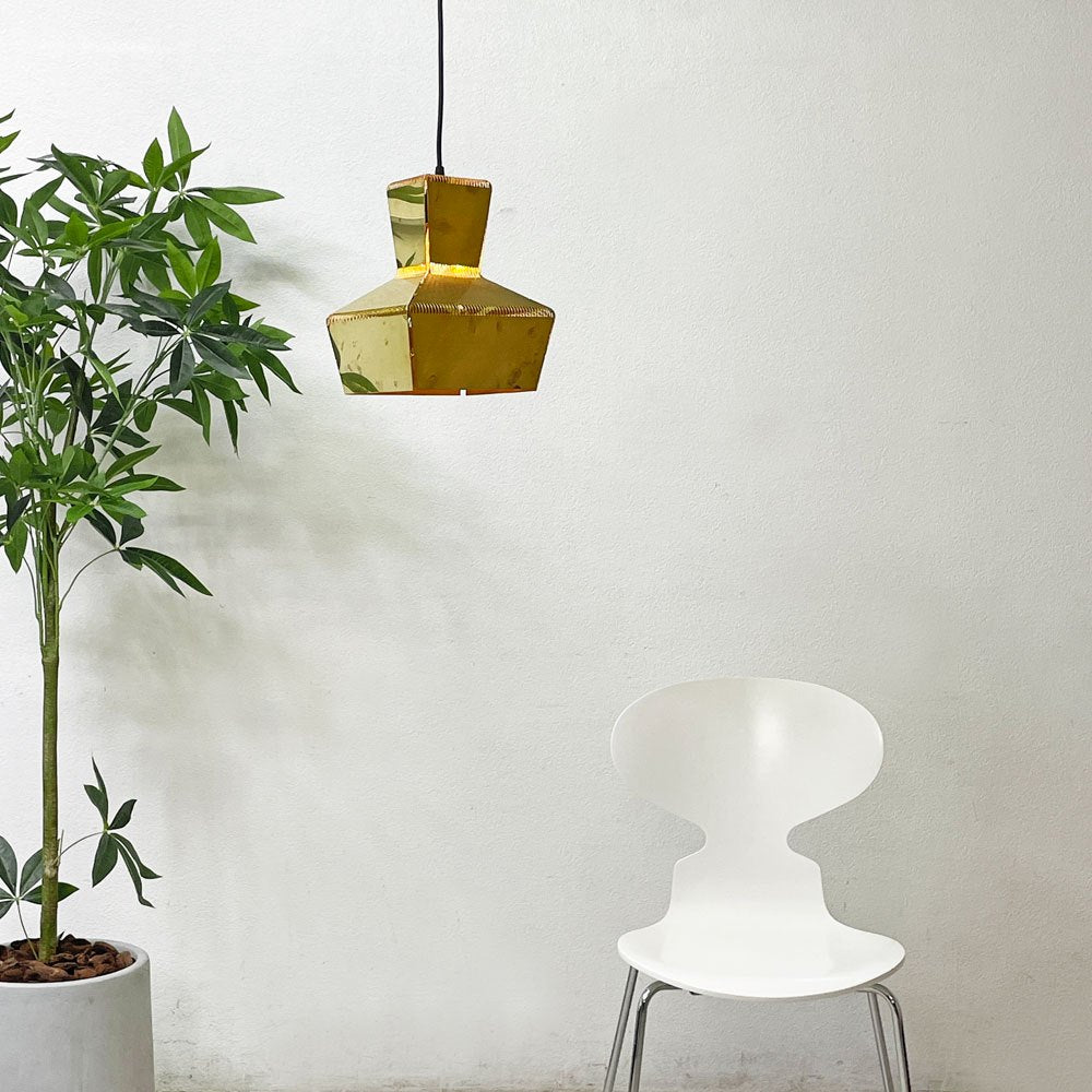 ピート・ヘイン・イーク PIET HEIN EEK HAND FOLDED LAMP 4 ブラス BRASS ペンダントライト 箱付き シボネ取扱 定価¥132,000- ●