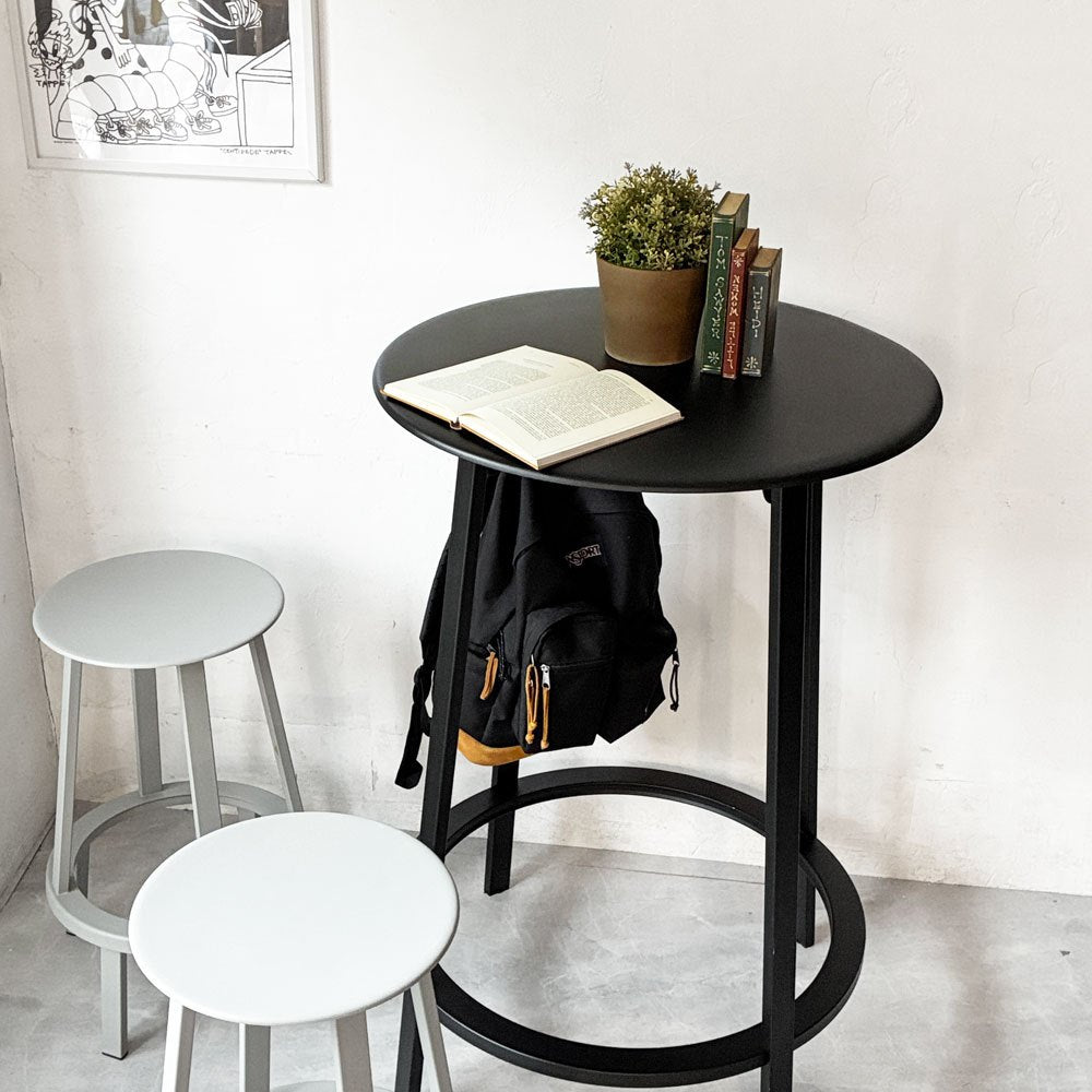 ヘイ HAY リボルバー バーテーブル REVOLVER BAR TABLE カウンターテーブル ハイテーブル H105cm ブラック レオン・ランズメイヤー デンマーク 定価¥99,000 - ★