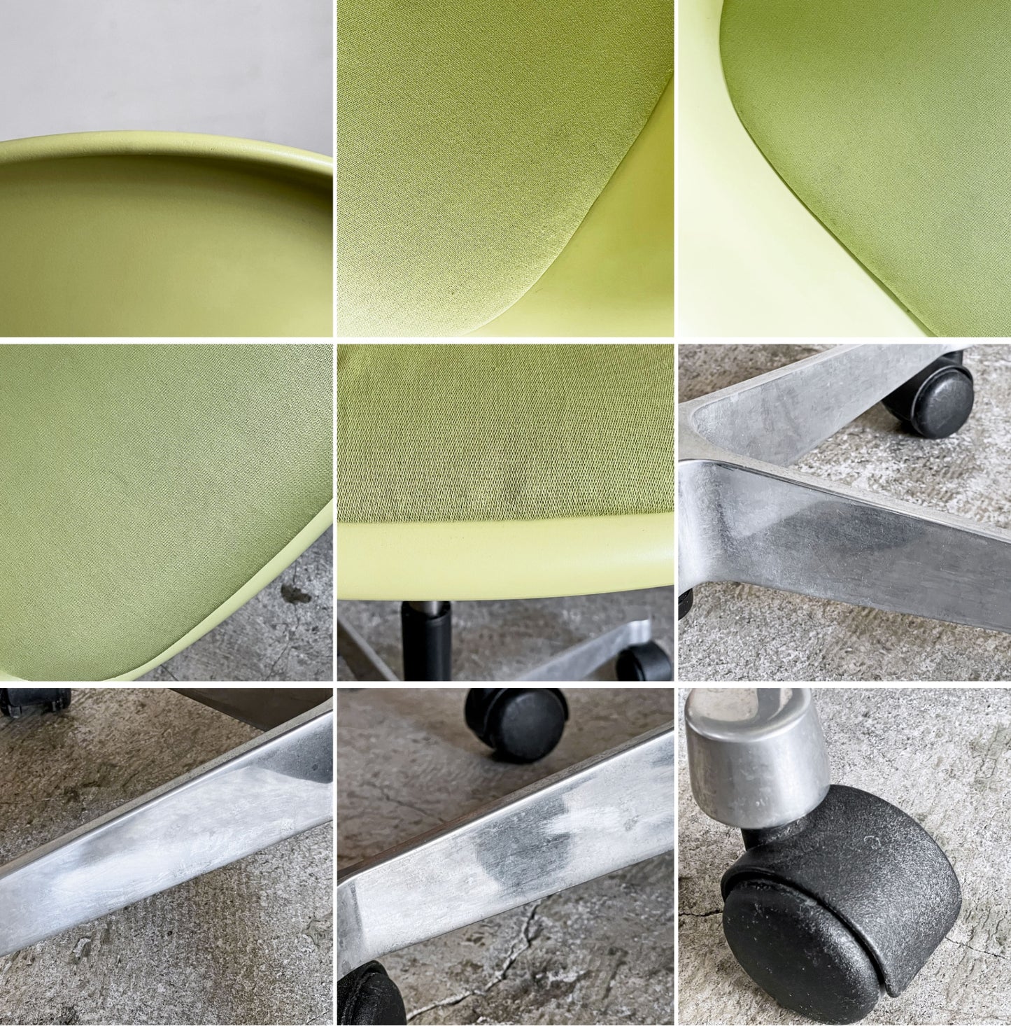 ハーマンミラー Herman Miller ヴィトラ vitra アームシェルチェア ポリプロピレン イエロー キャスターベース クッション仕様 昇降機能付き イームズ ■