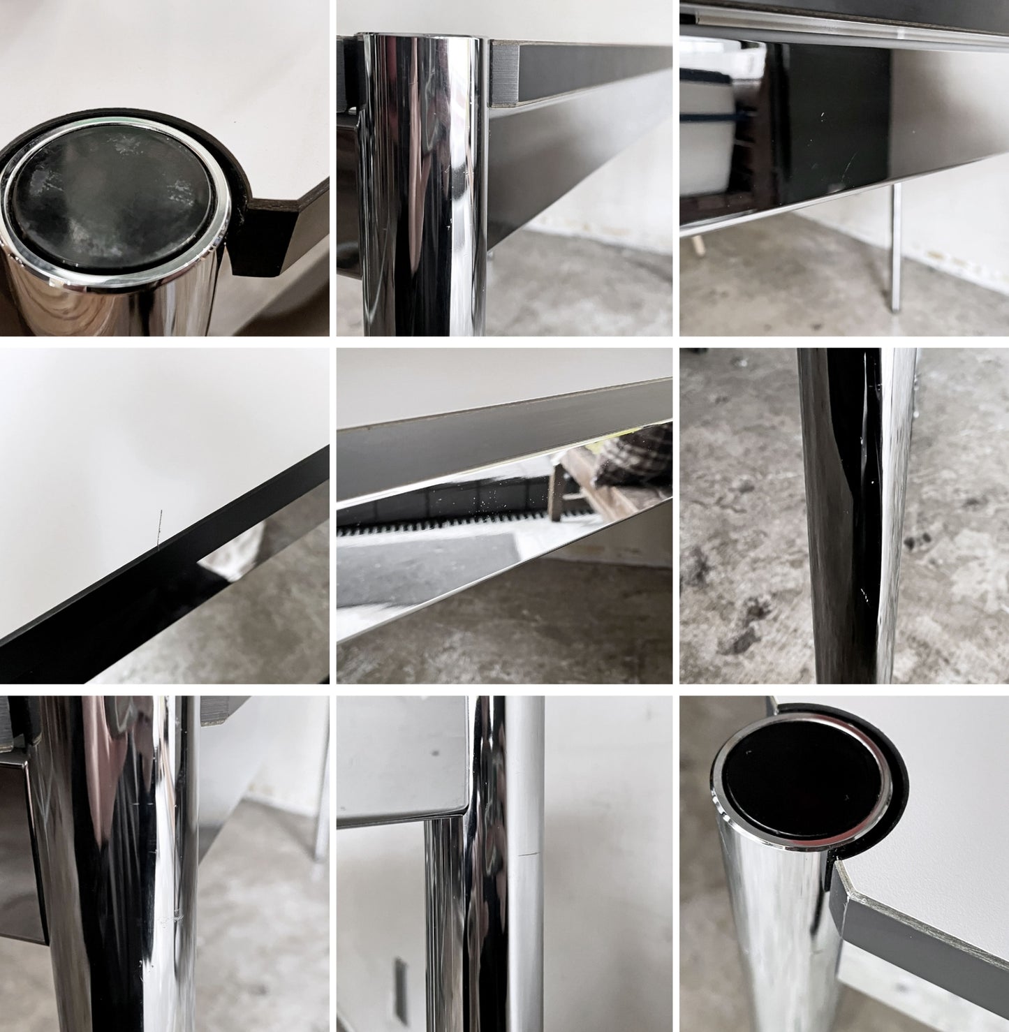 USMハラー USM Haller モジュラーファニチャー ハラーテーブル ワーキングデスク W150cm アジャスター パールグレーラミネート(ホワイト) 高さ調整機能付き スイス ■