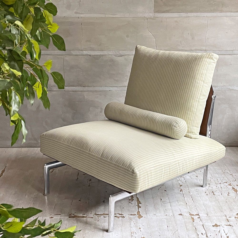 ビーアンドビー イタリア B&B Italia デイエシス DIESIS ラウンジチェア 1Pソファ ファブリック レザー ボルスタークッション付き アントニオ・チッテリオ モダンデザイン ♪