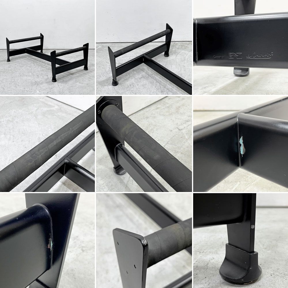 カッシーナ Cassina LC4 シェーズロング 長椅子 ハラコ 毛皮 レザークッション 本革 ル・コルビュジエ MoMA 名作椅子 ●