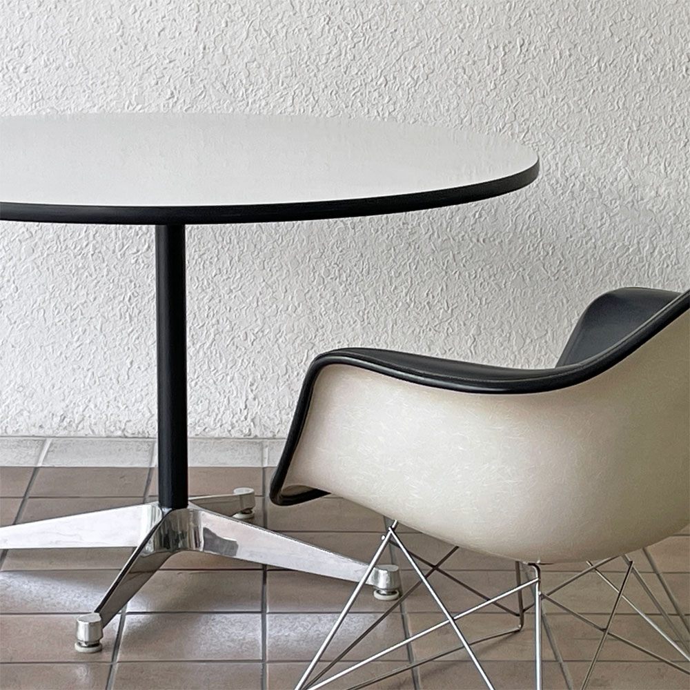 ハーマンミラー Herman Miller アームシェルチェア セカンド 2nd ナウガレザー キャッツクレイドル MFS製 イームズ ◇