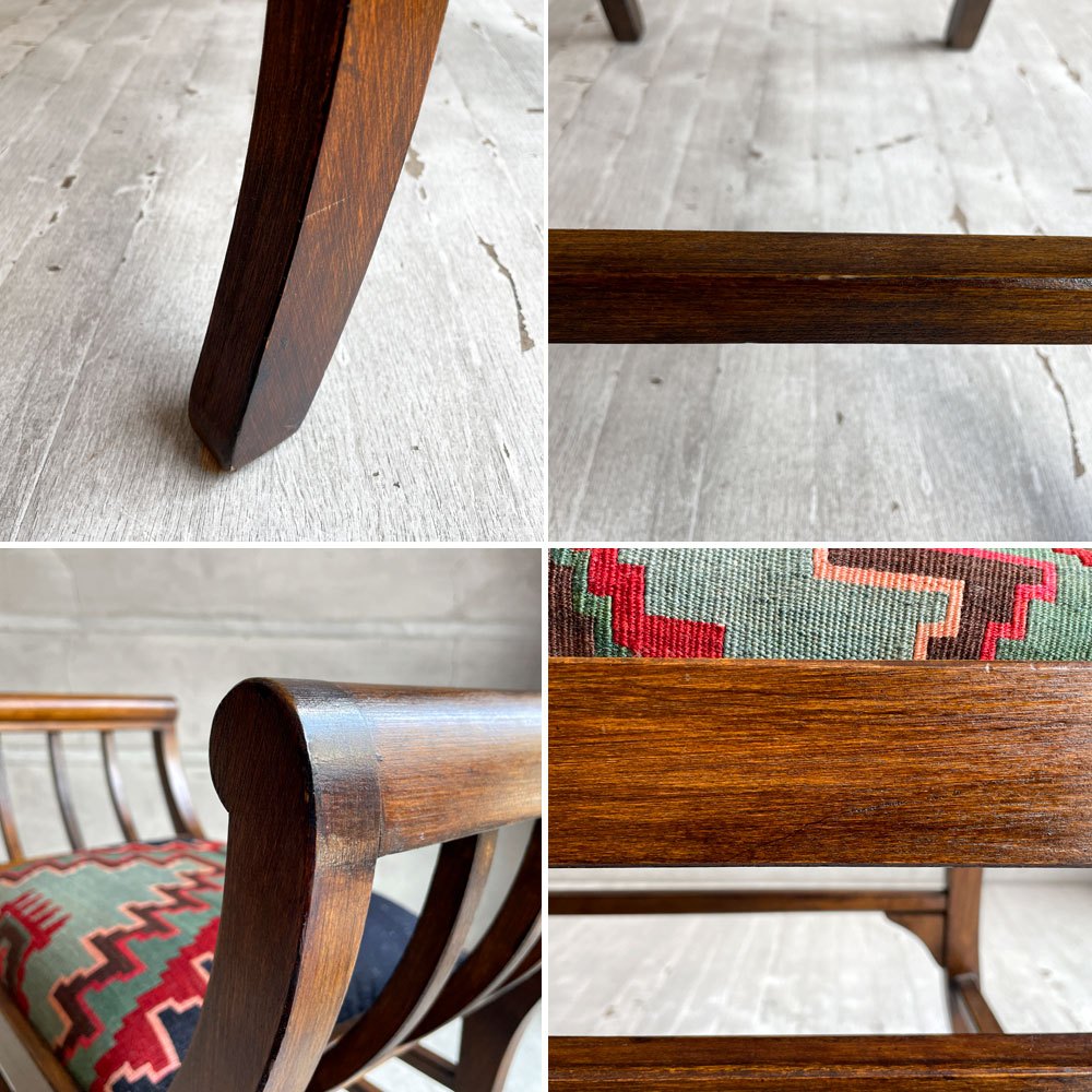 カルティニチェア Kartini Chair 1人掛け スツール キリム張り Kilim upholstery アジアン家具 リゾートスタイル♪