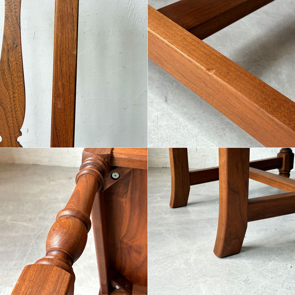 ノックオンウッド Knock on wood コロニアルシリーズ ハイバックチェア1 ダイニング ウォールナット無垢材 参考価格121,000円 ★