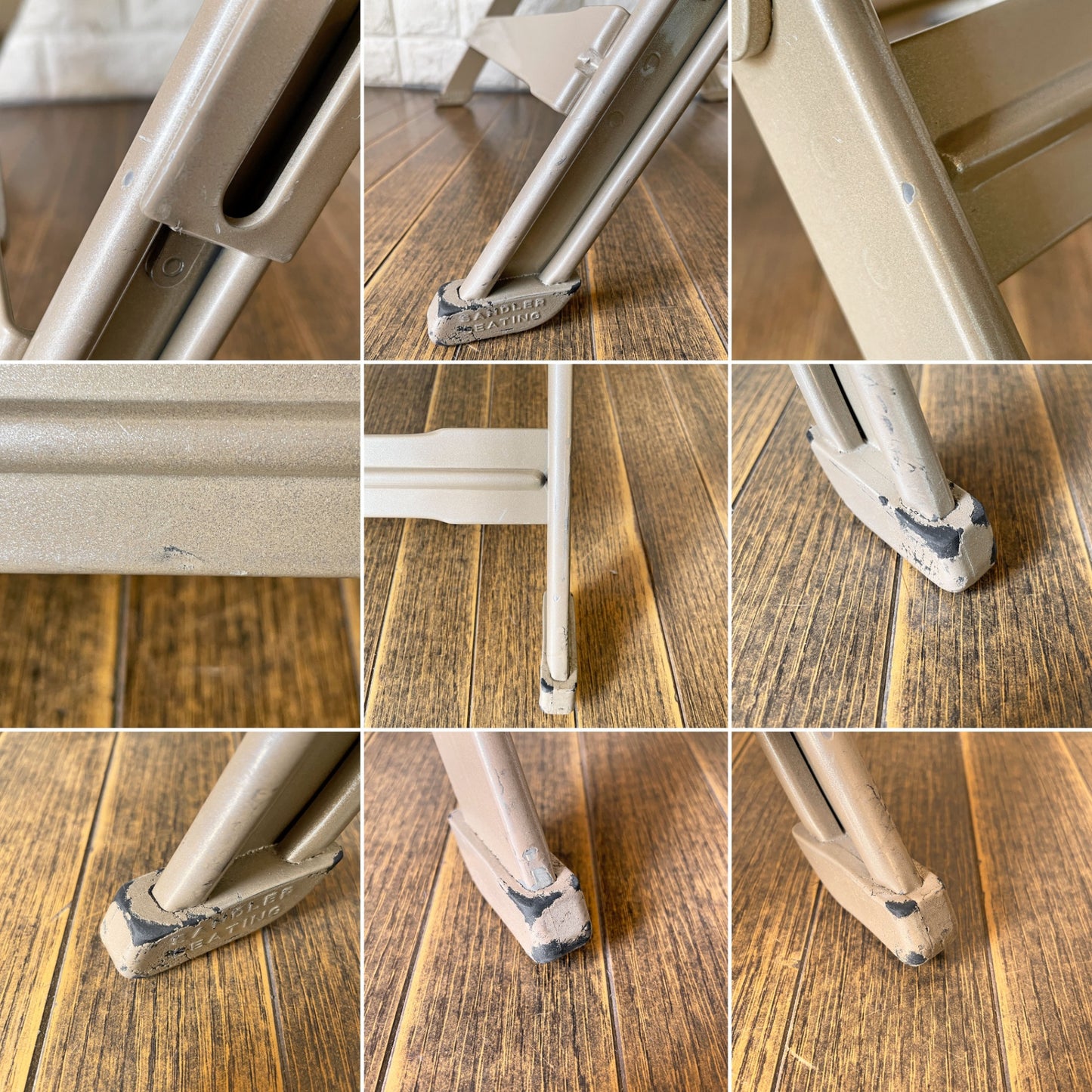 クラリン CLARIN フォールディングチェア FULL CUSHION FOLDING CHAIR フルクッション グレイヘザー 折りたたみ アメリカ製 P.F.S.取扱 定価¥30,800- ◎