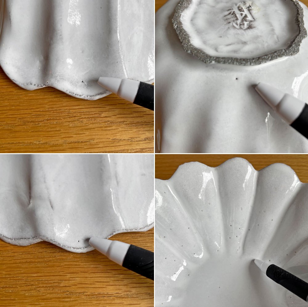 アスティエ・ド・ヴィラット Astier de Villatte マーガレット Marguerite ミディアム フルーツボウル 20㎝ フランス 定価 \27,940- A ♪