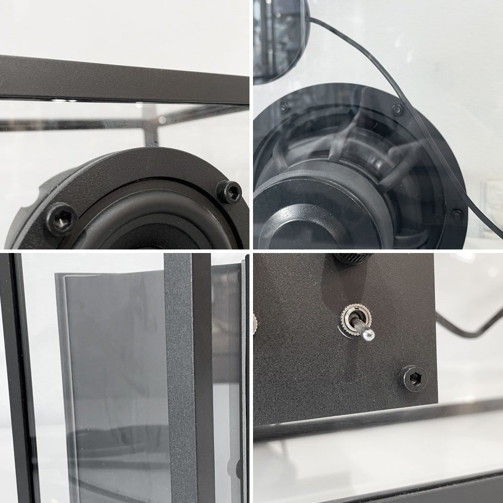 トランスペアレントスピーカー TRANSPARENT SPEAKER ブルートゥース ブラックコード 北欧 スウェーデン モダンデザイン 定価:176,000円 ◎