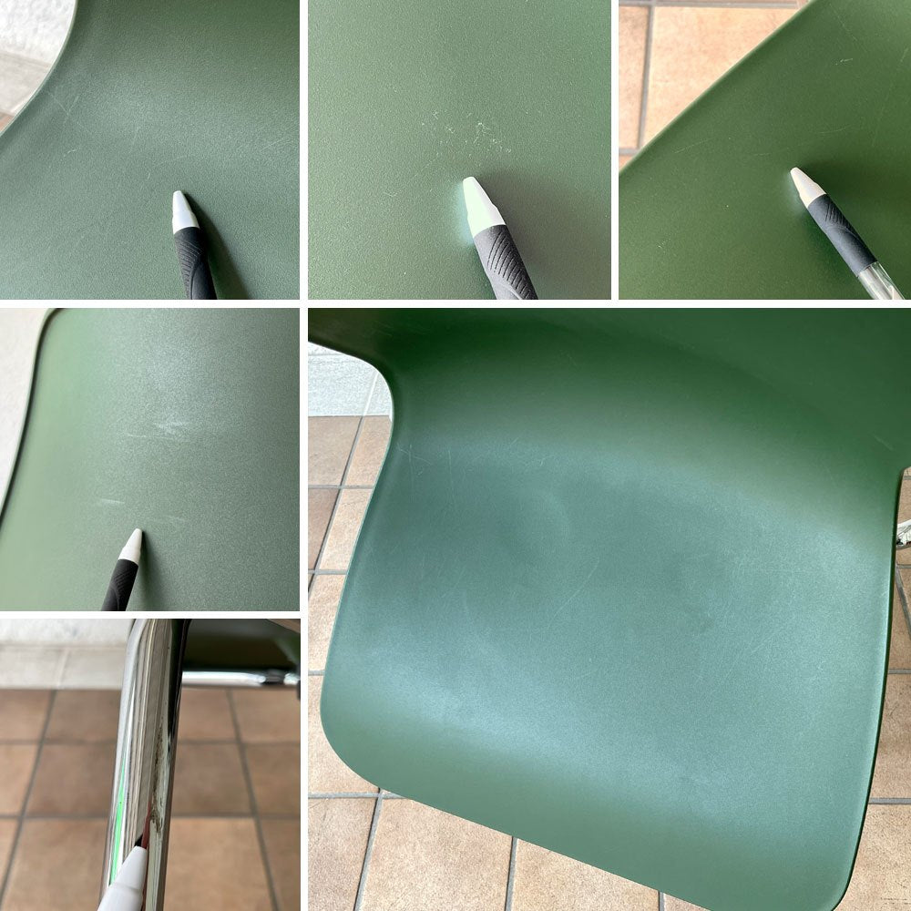 ヴィトラ vitra ハルチューブ HAL Tube サイドチェア ダイニングチェア スタッカブル グリーン ジャスパー・モリソン B ◇
