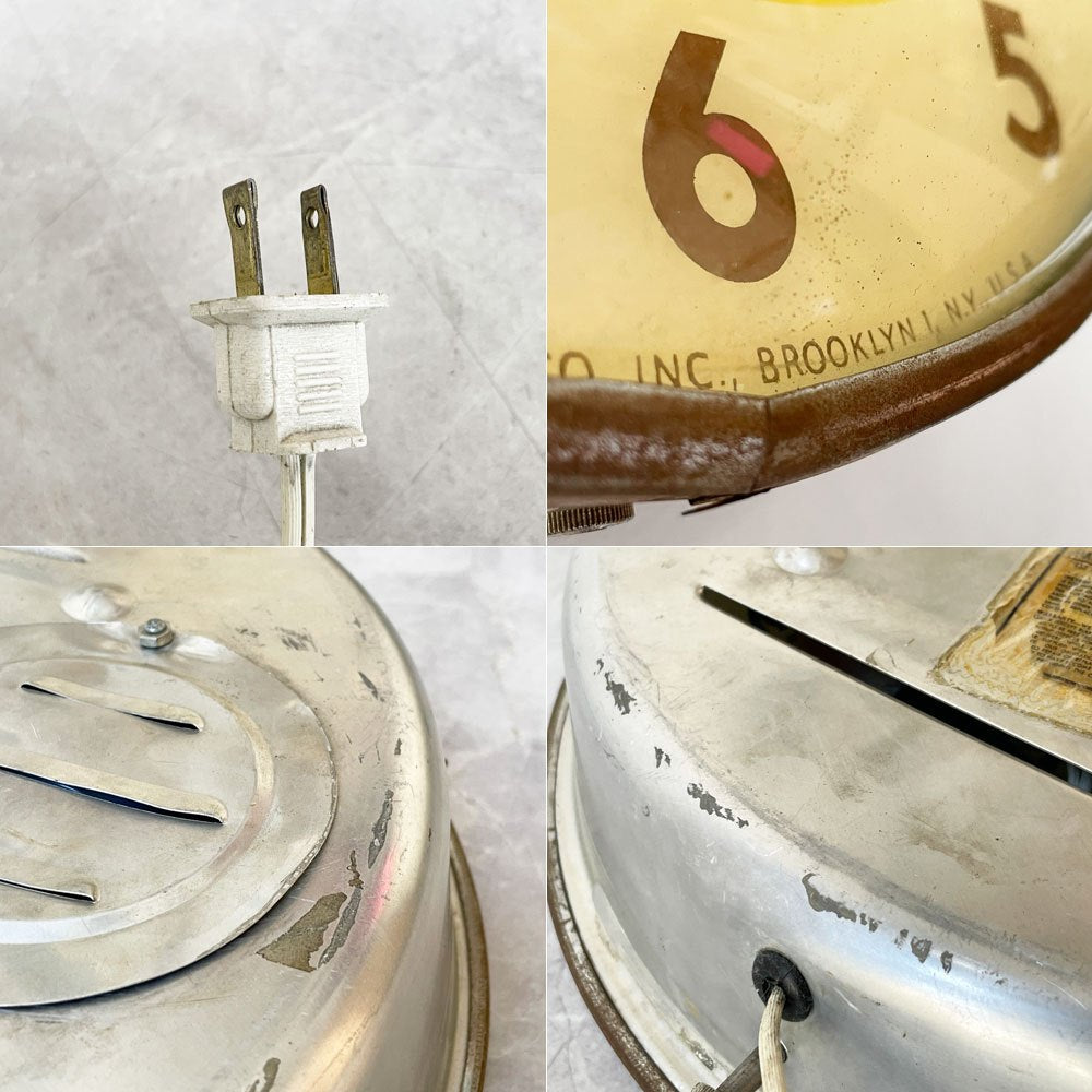 PAM Clock Co. Thrifty Stamps 電飾サインクロック 照明付き時計 USビンテージ 50s 60s 時計不動 ★