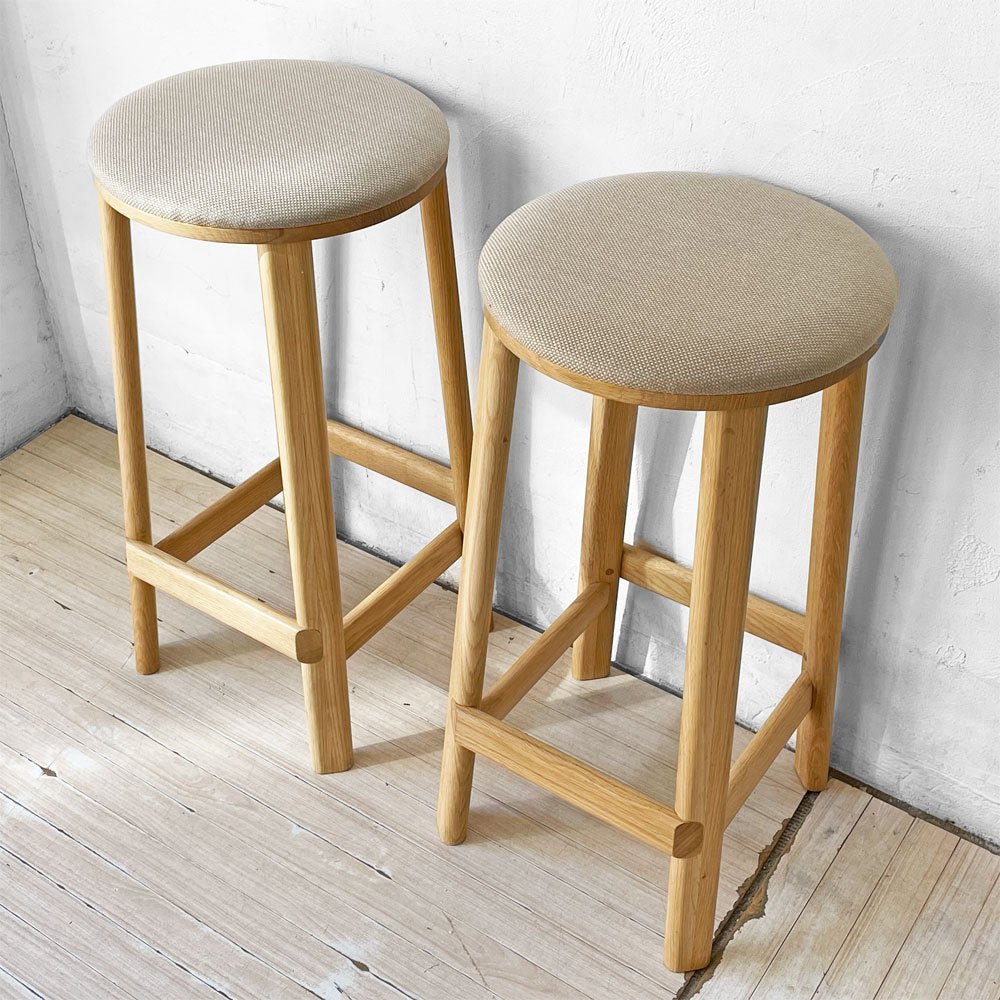 カリモク ニュースタンダード KARIMOKU NEW STANDARD アーカイブ バースツール カウンターチェア パッド ロー ARCHIVE BARSTOOL PAD LOW ハイスツール 定価¥58,850- 美品 A ★