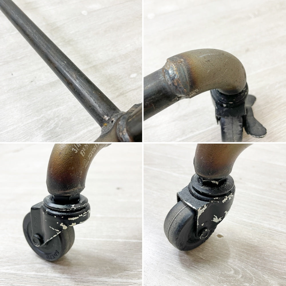 ダブルスタンダード W Standard ハンガーラック Hanger Rack HR-01BK キャスター付 ガス管 W140cm インダストリアルスタイル B ●