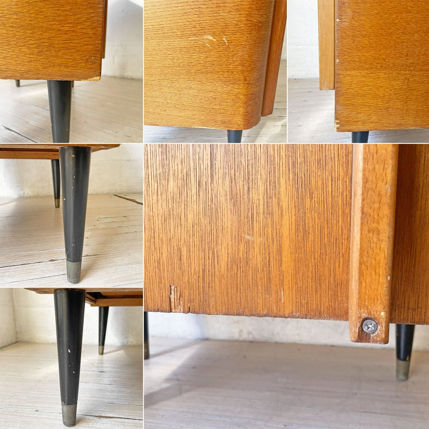 UKビンテージ Vintage HOMEWORTHY ドレッサーチェスト ミラー付き メラミントップ ミッドセンチュリー Lloyd's Antiques購入品 ★