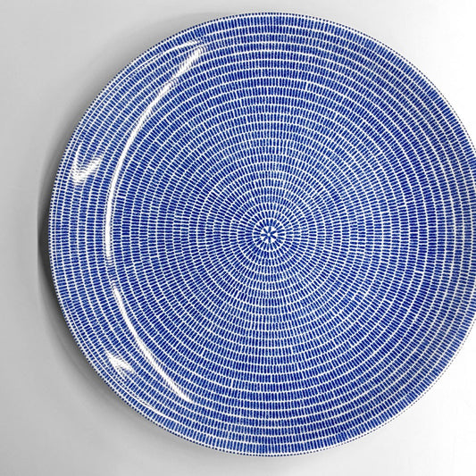 アラビア ARABIA 24h アベック Avec プレート 26cm ブルー 旧ロゴ ビンテージ 北欧食器 A ◎