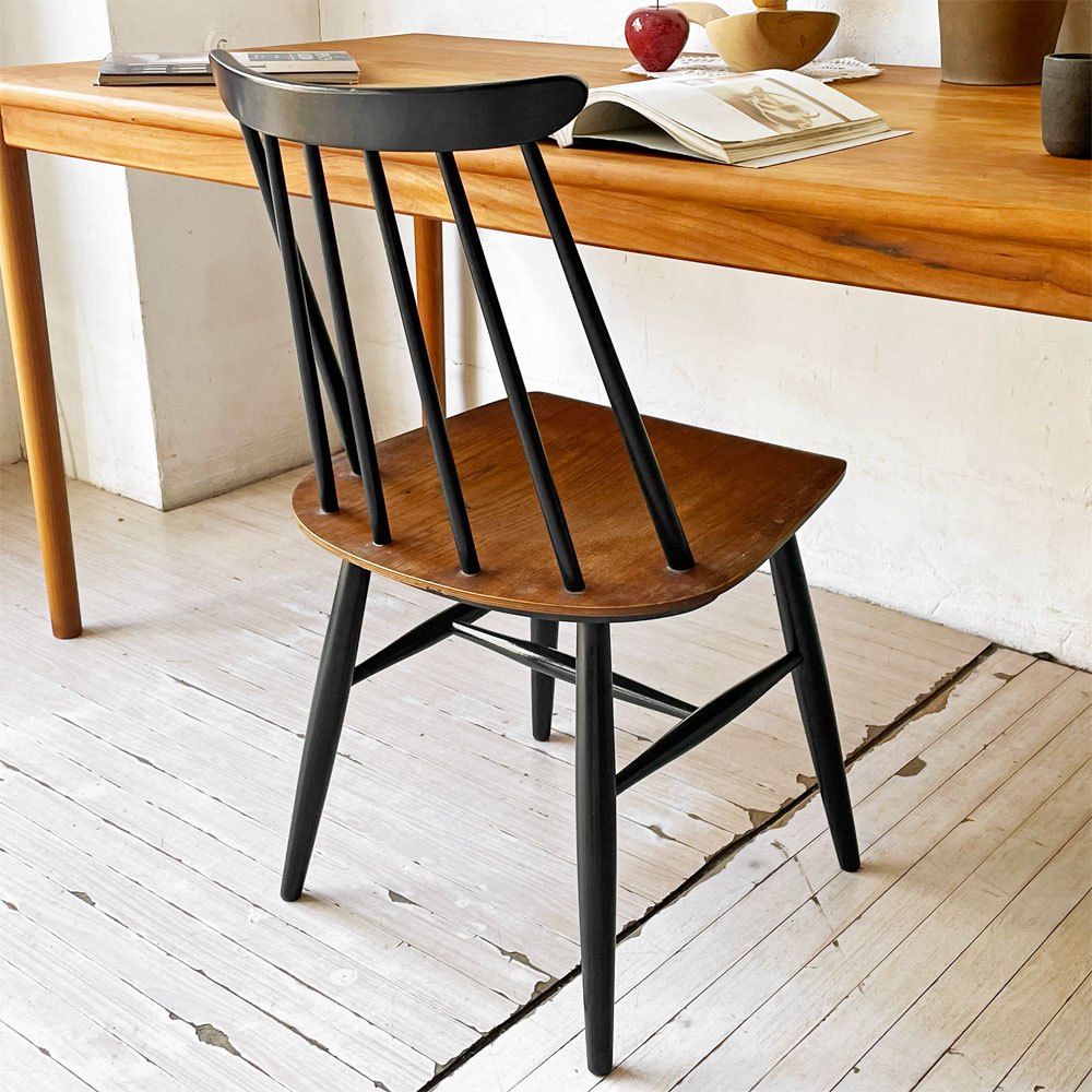アスコ ASKO ファネットチェア Fanett chair イルマリ・タピオヴァーラ ダイニングチェア チーク材 50~60年代 フィンランド製 北欧ビンテージ 名作 ★