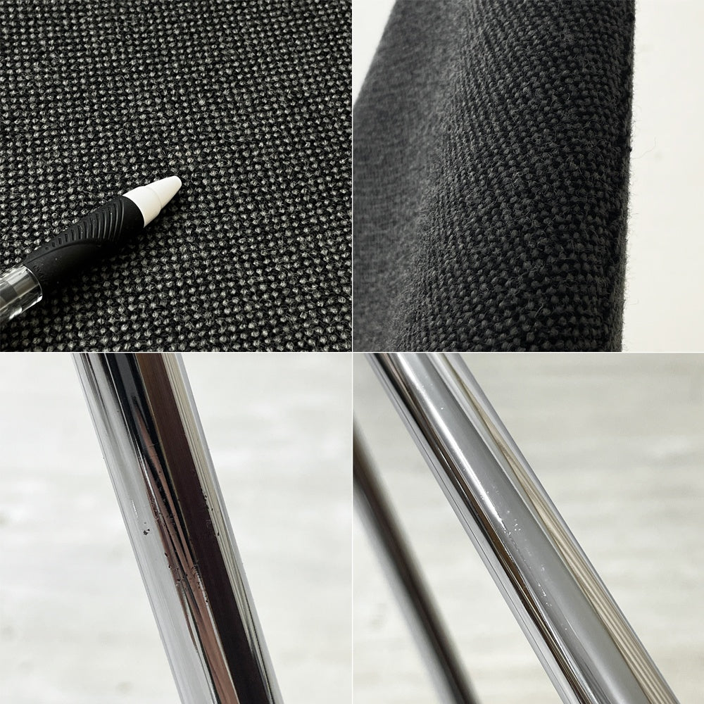 フリッツハンセン Fritz Hansen ドロップチェア DROP 3110 フルパディング ダークグレーファブリック アルネ・ヤコブセン 北欧 デンマーク ●