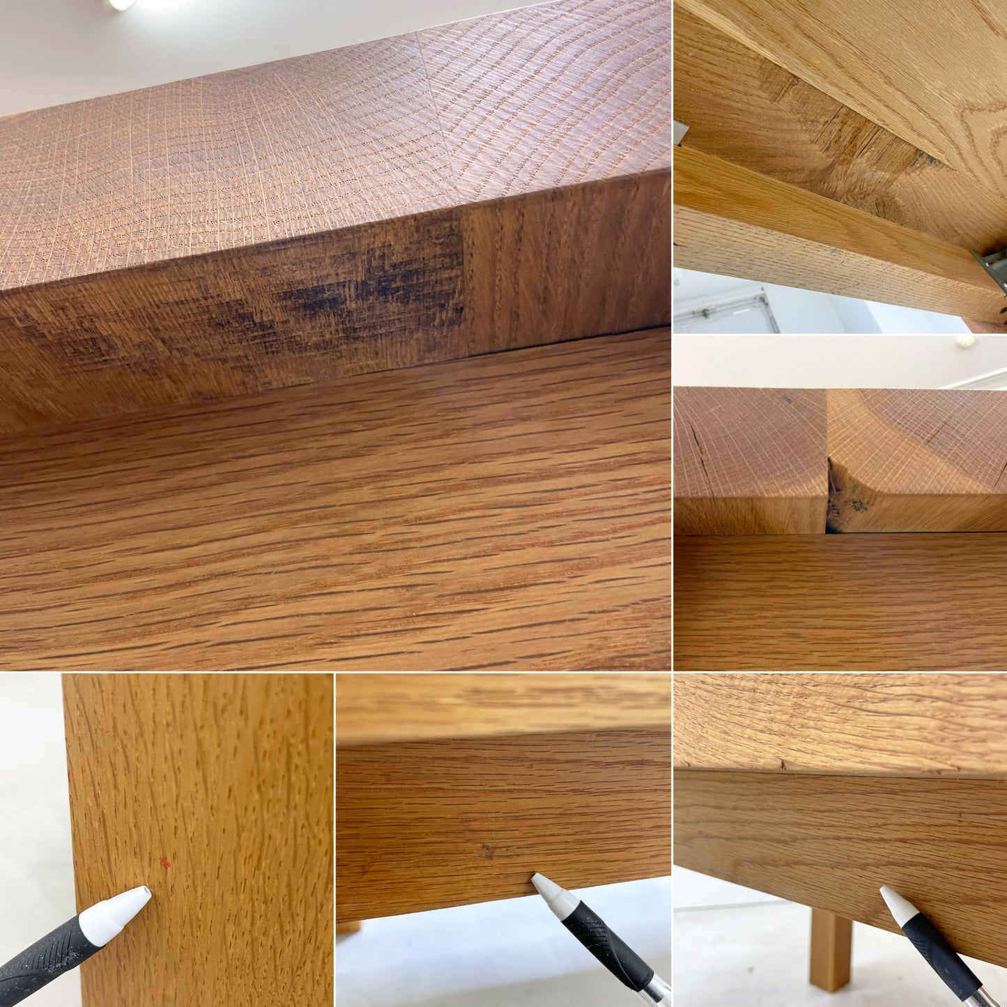 トラックファニチャー TRUCK FURNITURE OAK TABLE ダイニングテーブル ホワイトオーク無垢材 W200cm 定価約¥484,000 - ●