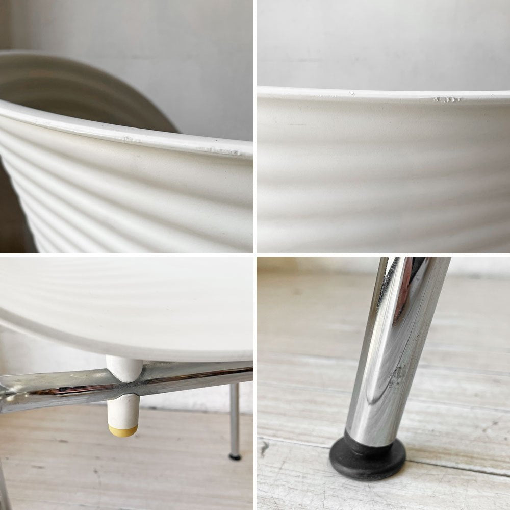 ヴィトラ vitra トムバック Tom Vac ダイニングチェア ロン・アラッド Ron Arad スタッキング ホワイト 廃番 ★