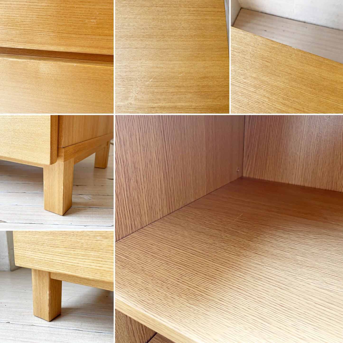無印良品 MUJI オーク材 キャビネット 木製扉 W80 木製収納 ナチュラル シンプルモダン ★