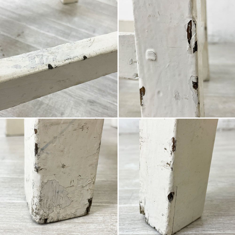 フェール トラヴァイユ Fer travail GOMENOL Wood stool H55.5 スツール シャビーシック インダストリアル C ●