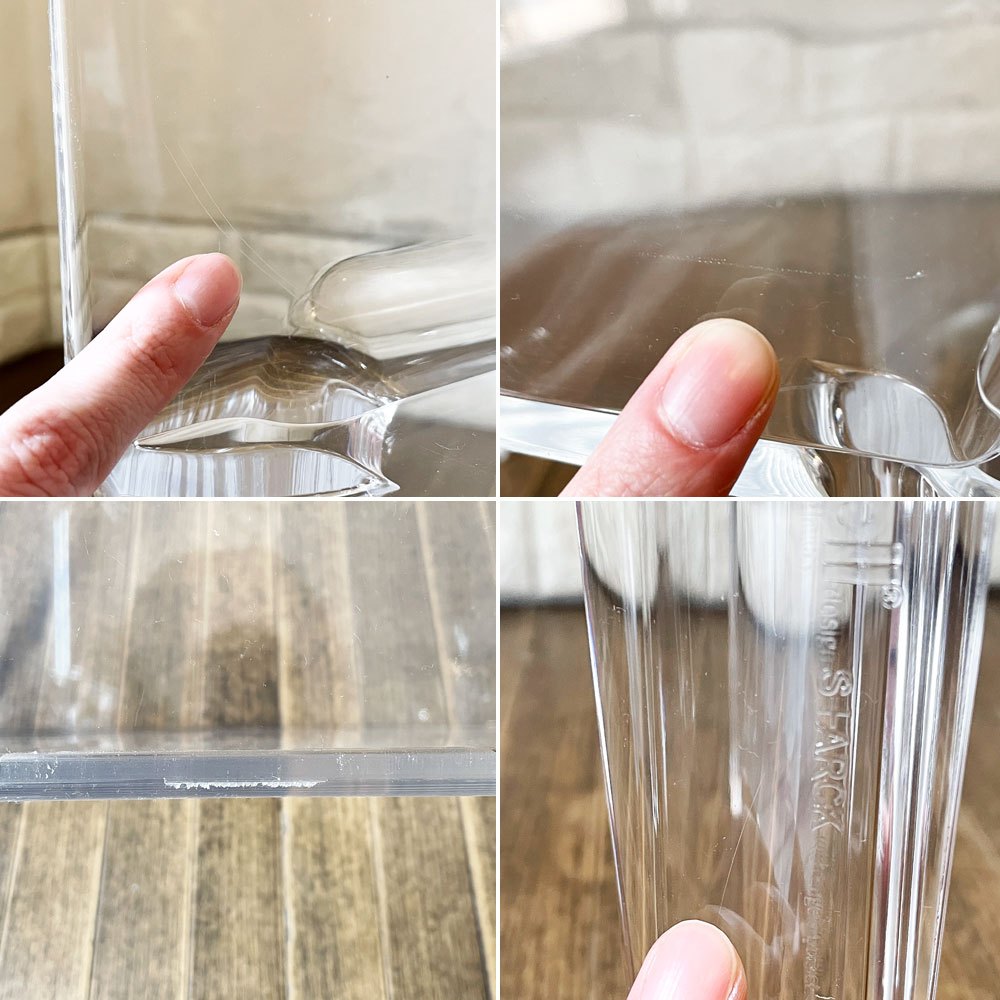カルテル Kartell スモールゴーストバスター SMALL GHOST BUSTER コンソールテーブル サイドテーブル クリスタル W40cm フィリップ・スタルク 定価¥78,700- ◎