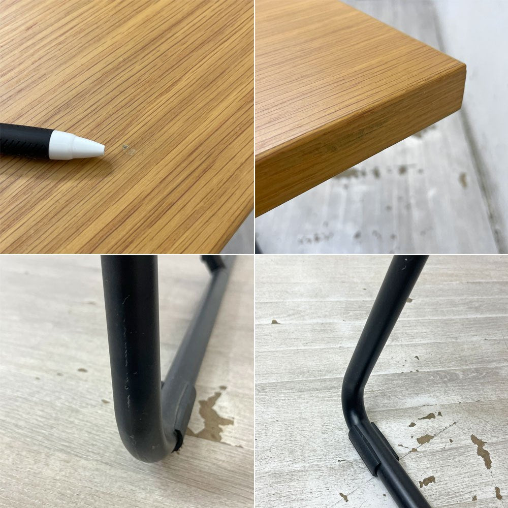 無印良品 MUJI 折りたたみテーブル ダイニングテーブル オーク材 スチール脚 W160cm ナチュラルデザイン 定価¥25,900- ●