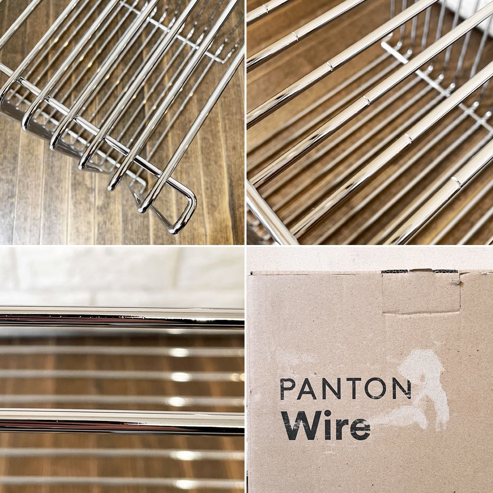 モンタナ Montana パントンワイヤー Panton Wire Single シングル モジュールシェルフ クローム 34.5×34.5cm 箱付 美品 ヴェルナー・パントン デンマーク 定価¥32,670- B ◎
