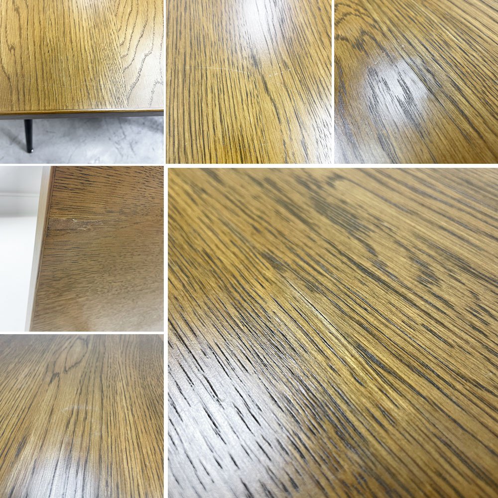 ジャーナルスタンダードファニチャー journal standard furniture サンク SENS ダイニングテーブル M W150 オーク無垢材 スチール インダストリアルデザイン ●