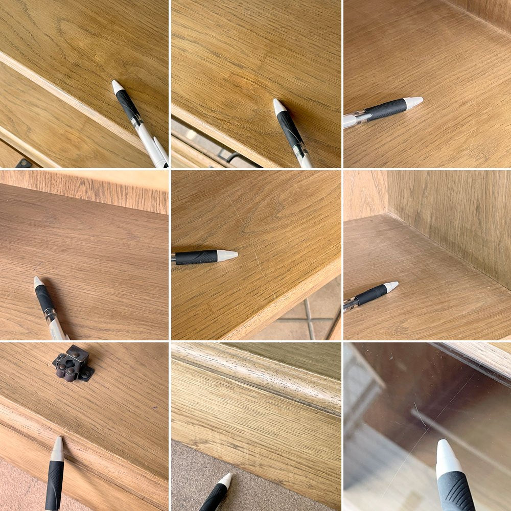 ジャーナルスタンダードファニチャー journal standard Furniture ボンド スライドキャビネット BOND SLIDE CABINET ブックケース オーク材 4段 扉2枚欠品 ◇